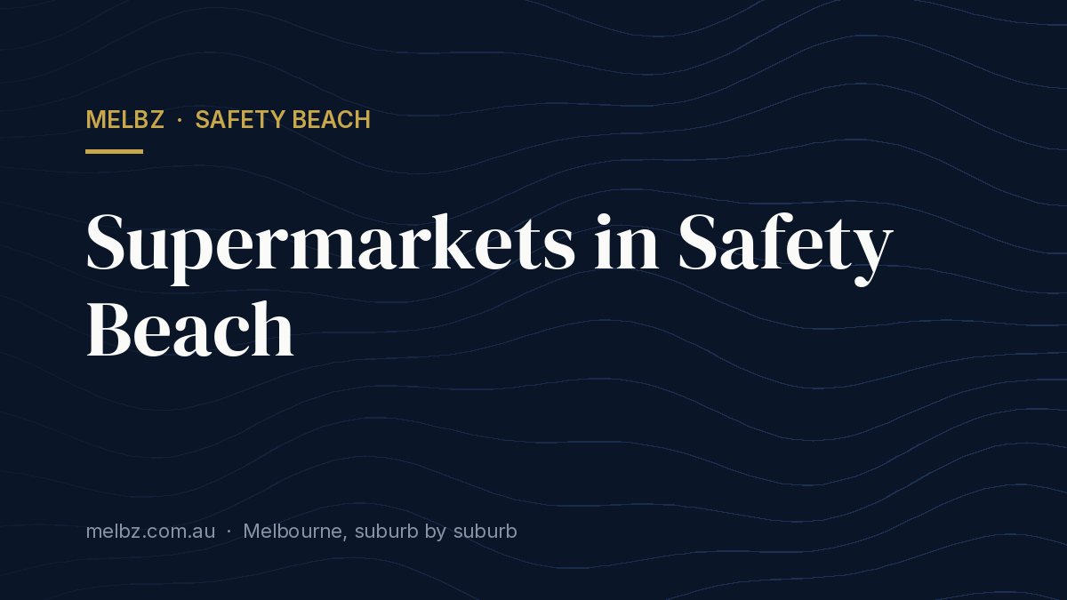 Title card: Supermarkets in Safety Beach