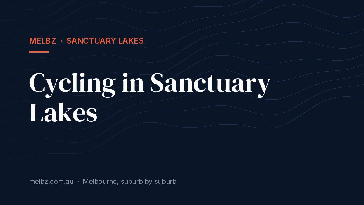 Title card: Cycling in Sanctuary Lakes