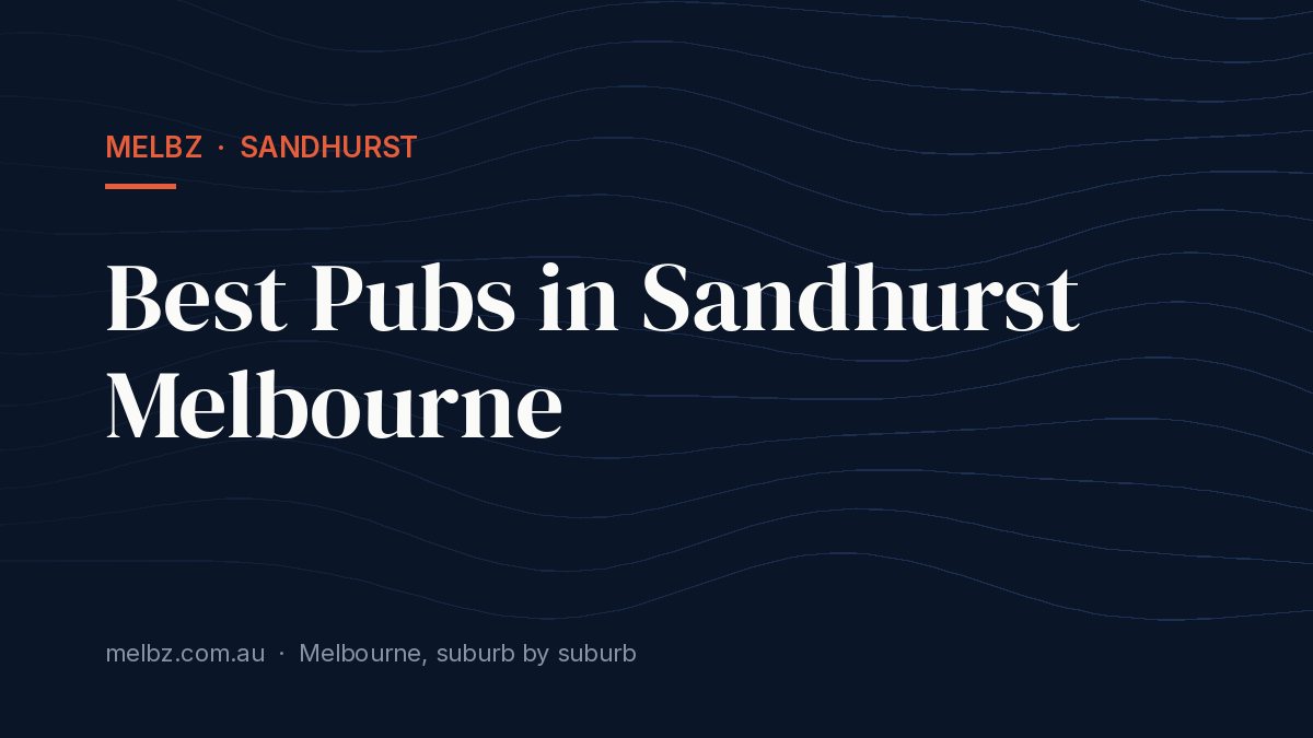 Title card: Best Pubs in Sandhurst Melbourne