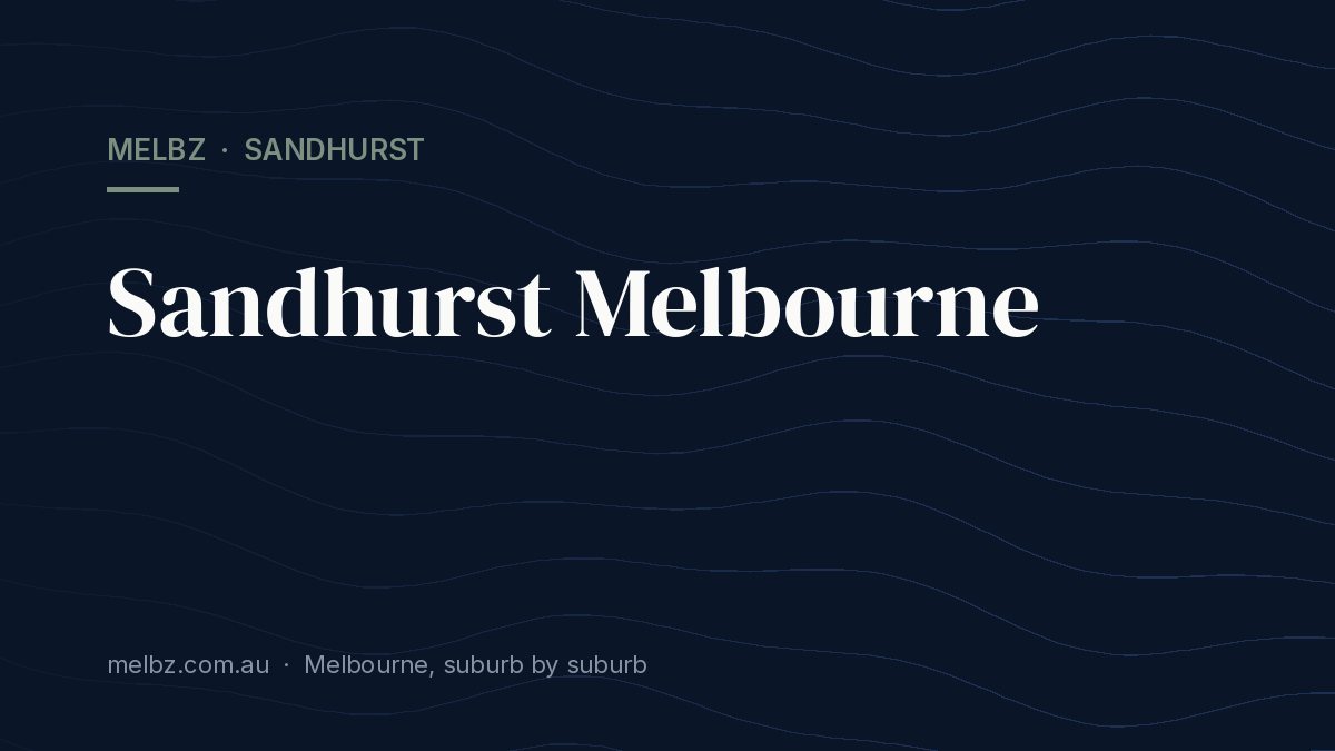 Title card: Sandhurst Melbourne