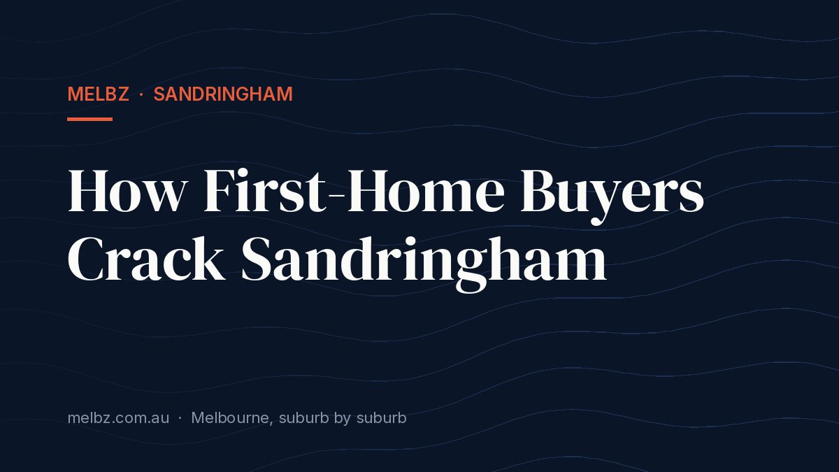 Title card: How First-Home Buyers Crack Sandringham