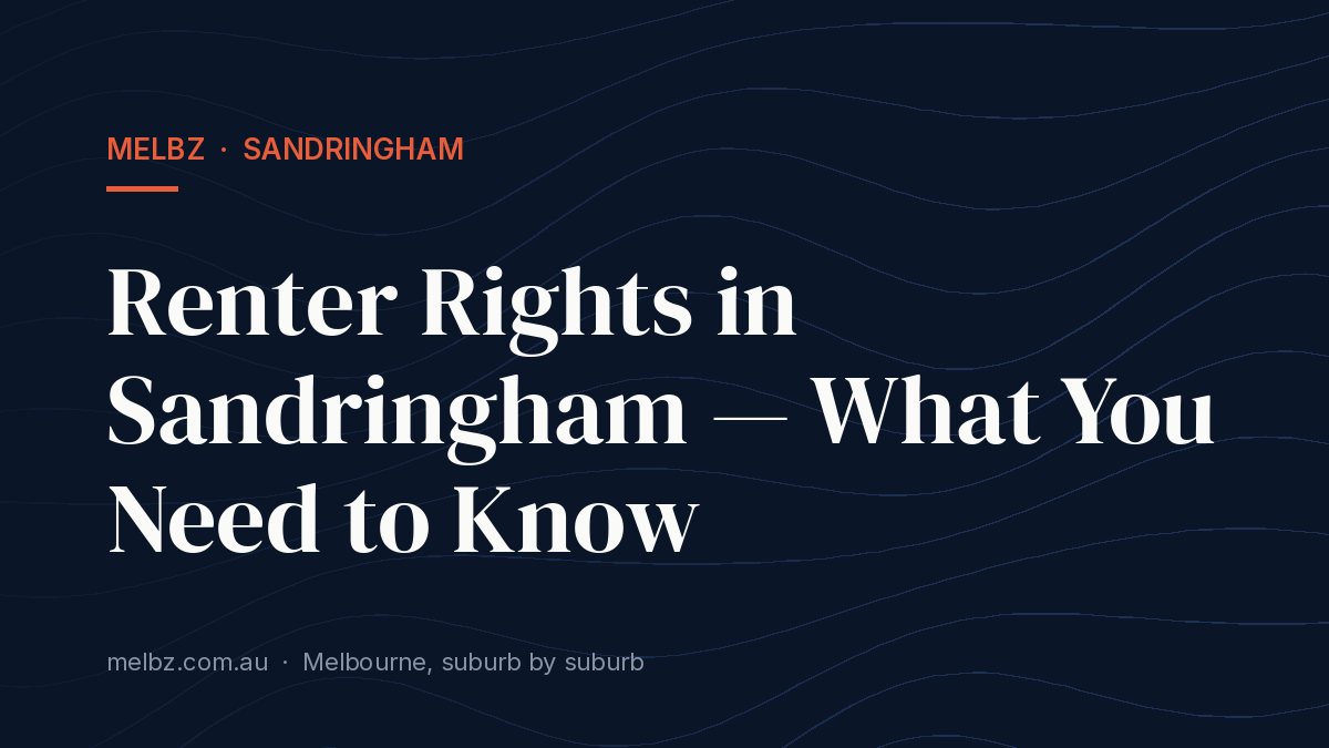 Title card: Renter Rights in Sandringham — What You Need to Know