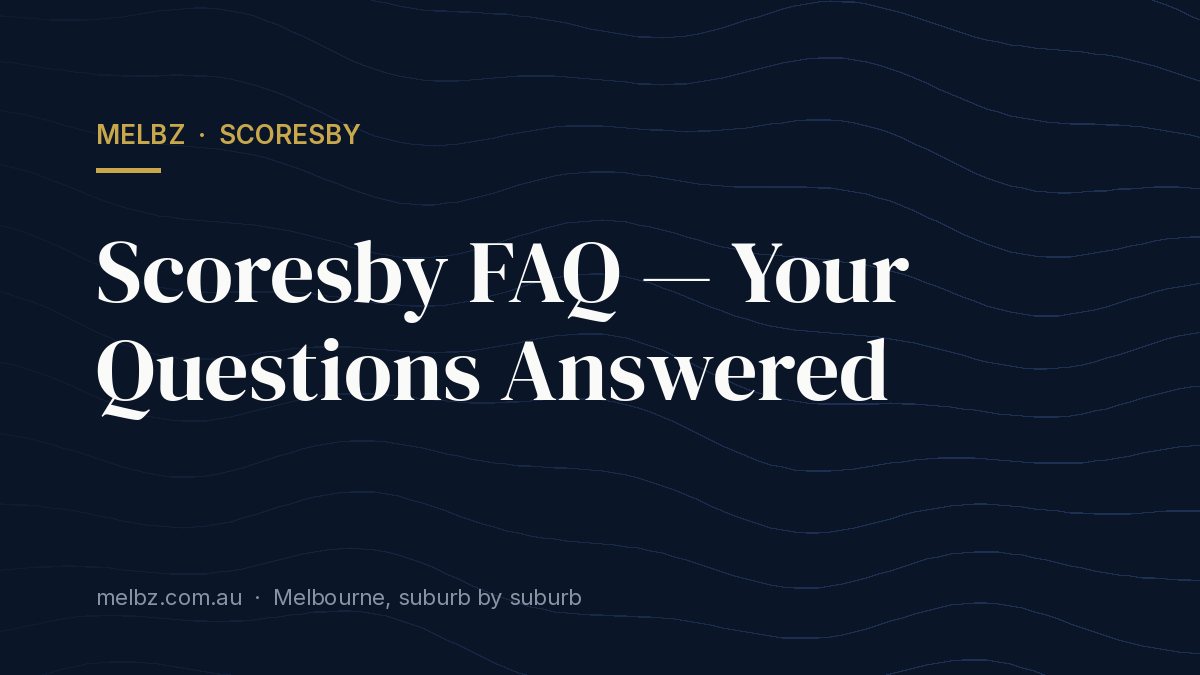 Title card: Scoresby FAQ — Your Questions Answered