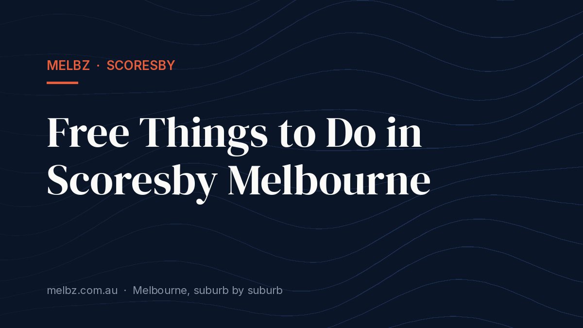 Title card: Free Things to Do in Scoresby Melbourne