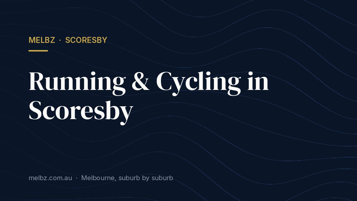 Title card: Running & Cycling in Scoresby