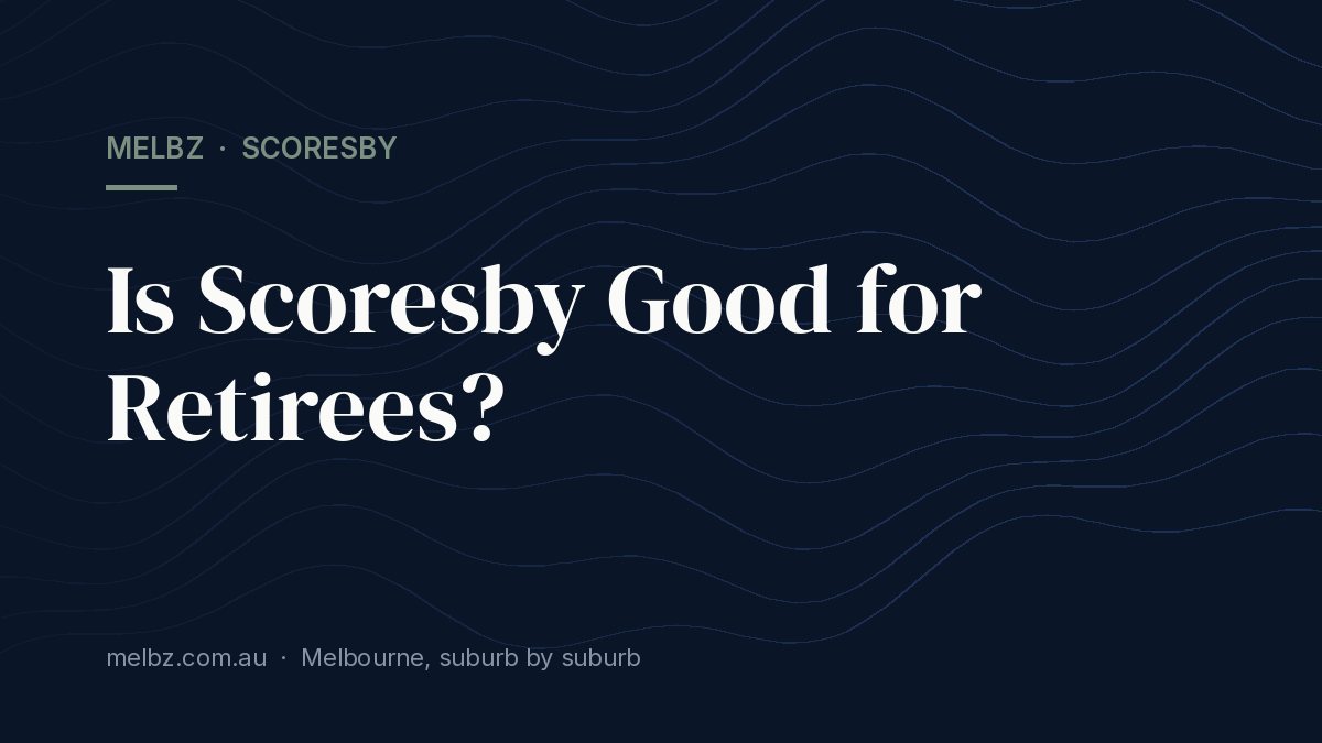 Title card: Is Scoresby Good for Retirees?