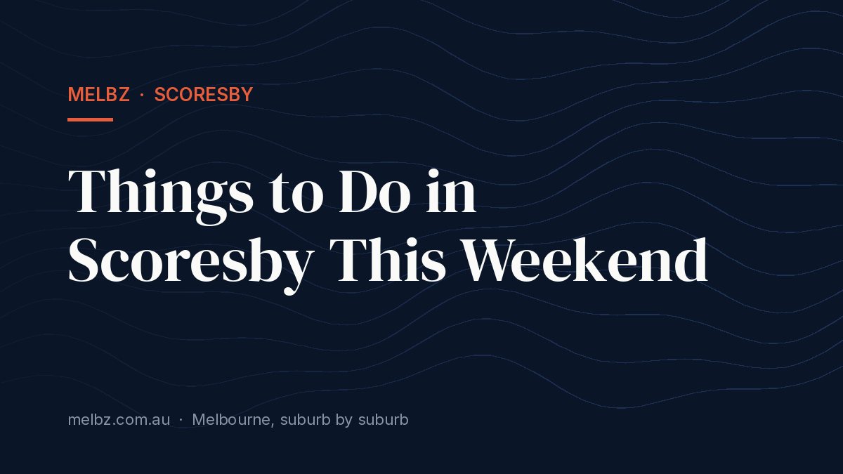Title card: Things to Do in Scoresby This Weekend