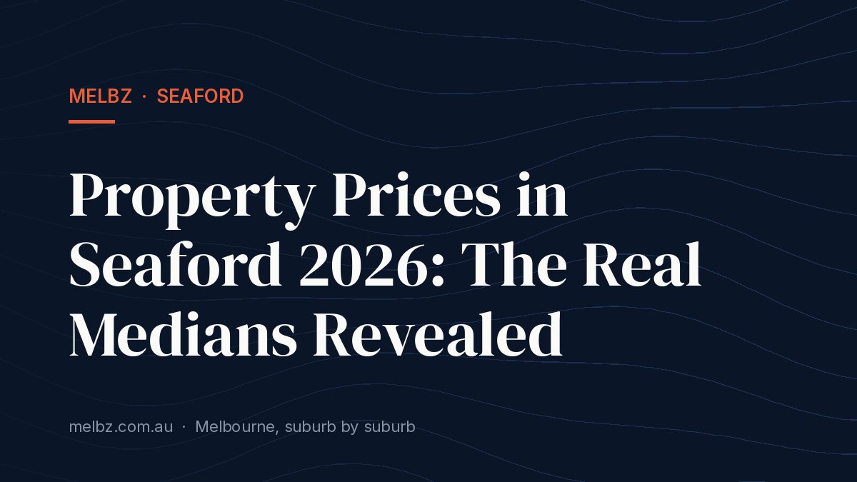 Title card: Property Prices in Seaford 2026: The Real Medians Revealed