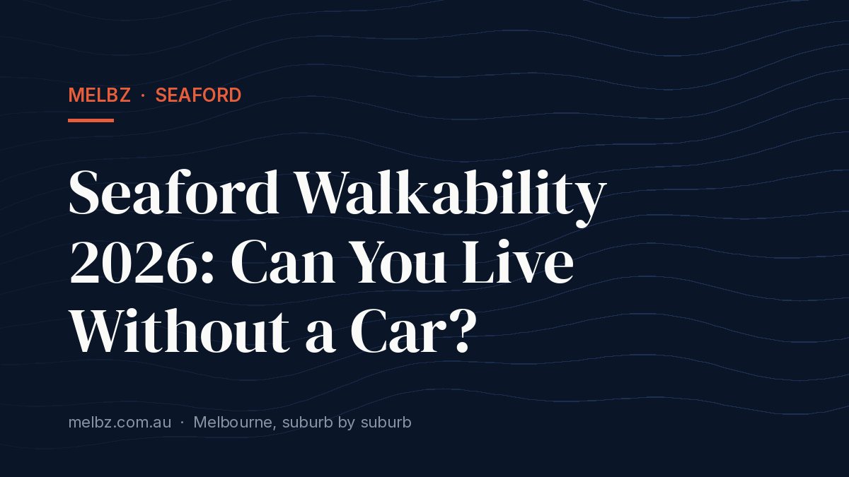 Title card: Seaford Walkability 2026: Can You Live Without a Car?