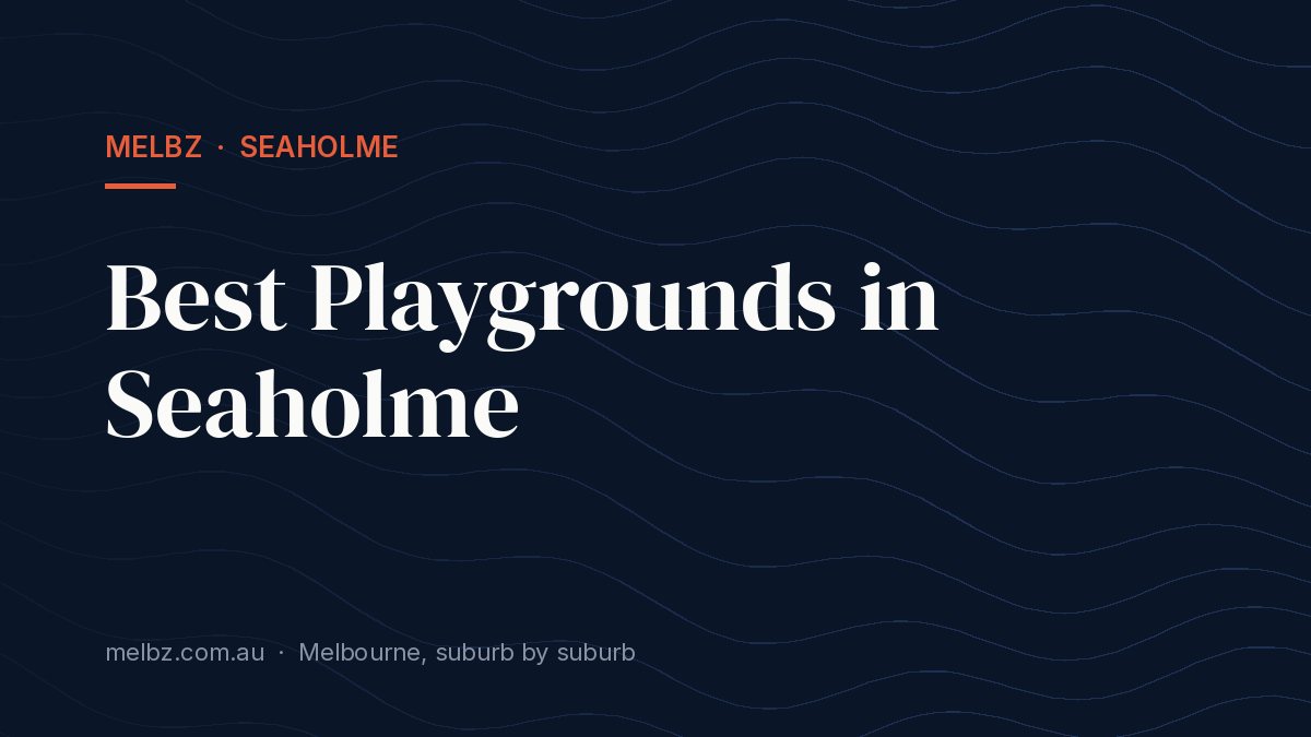 Title card: Best Playgrounds in Seaholme