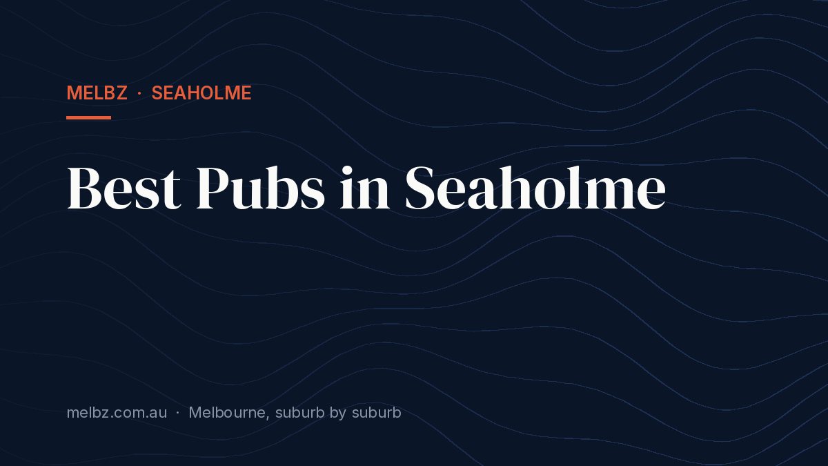 Title card: Best Pubs in Seaholme
