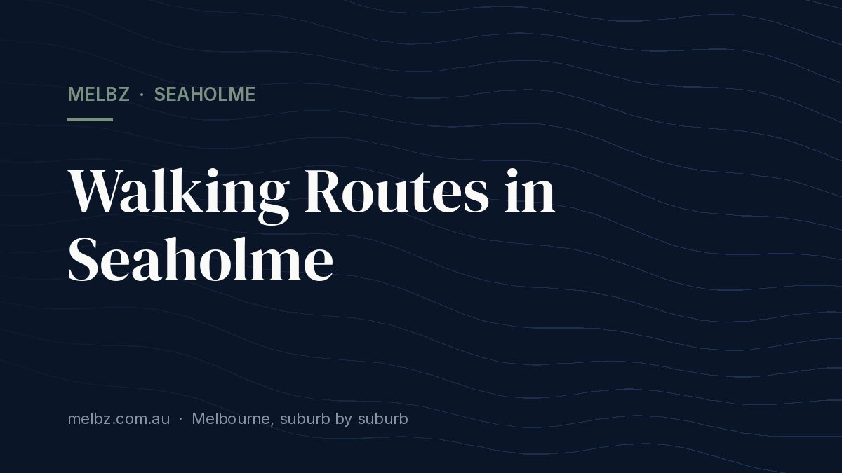 Title card: Walking Routes in Seaholme