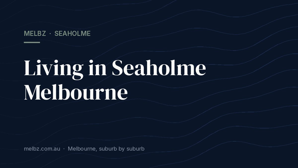 Title card: Living in Seaholme Melbourne