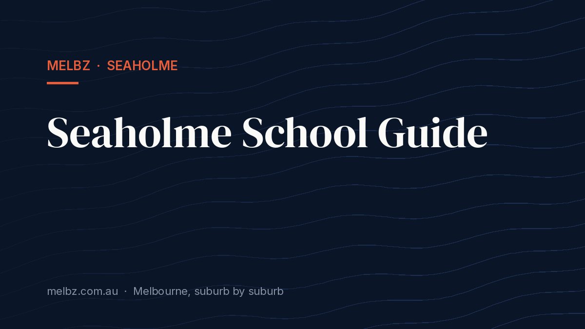 Title card: Seaholme School Guide