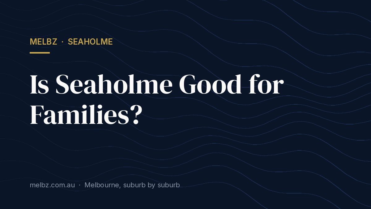Title card: Is Seaholme Good for Families?