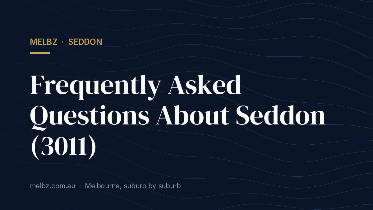 Title card: Frequently Asked Questions About Seddon (3011)