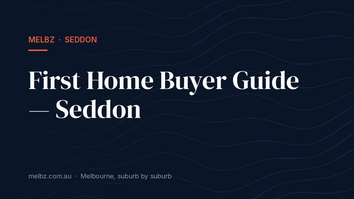 Title card: First Home Buyer Guide — Seddon