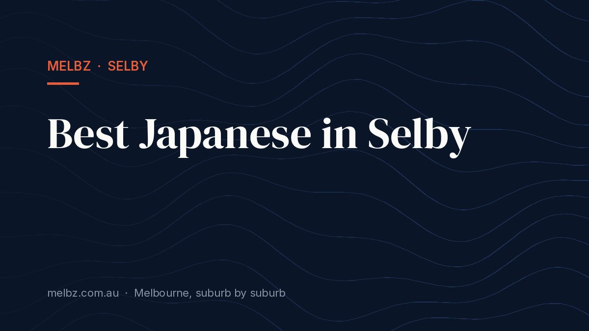 Title card: Best Japanese in Selby