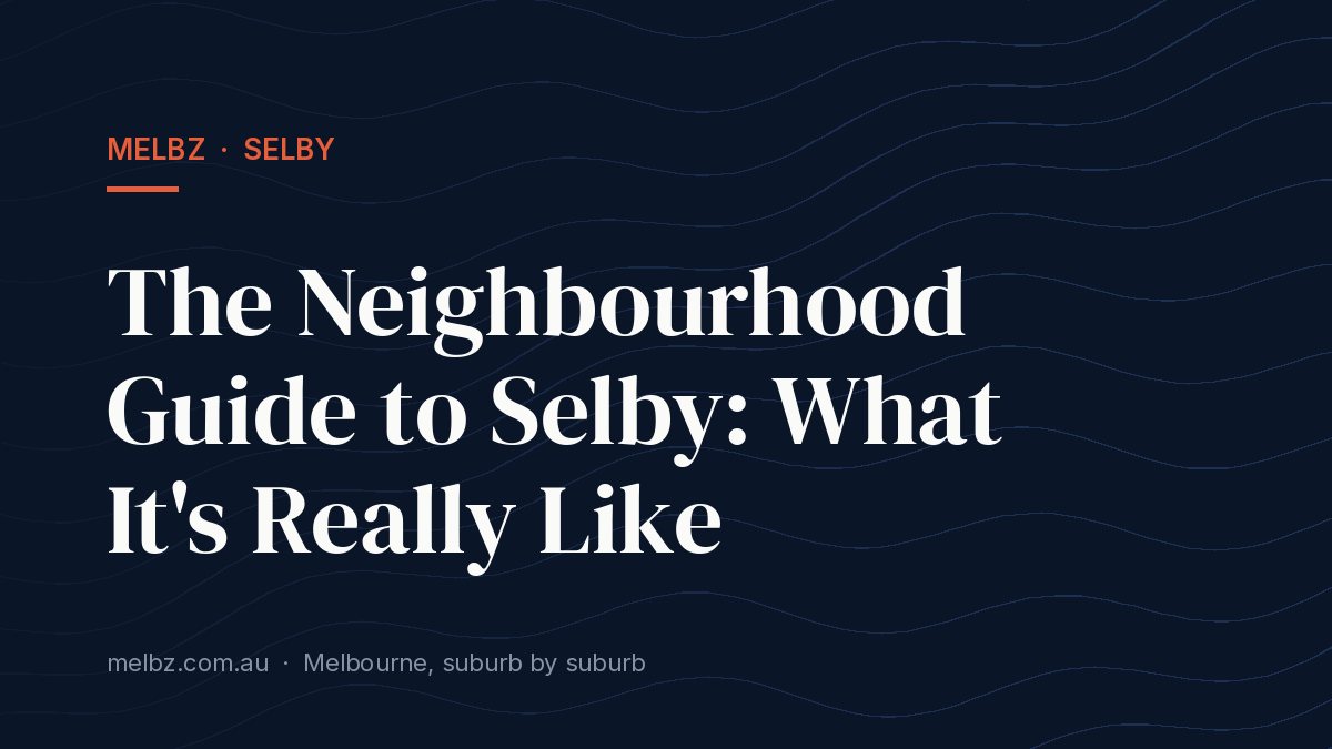 Title card: The Neighbourhood Guide to Selby: What It's Really Like