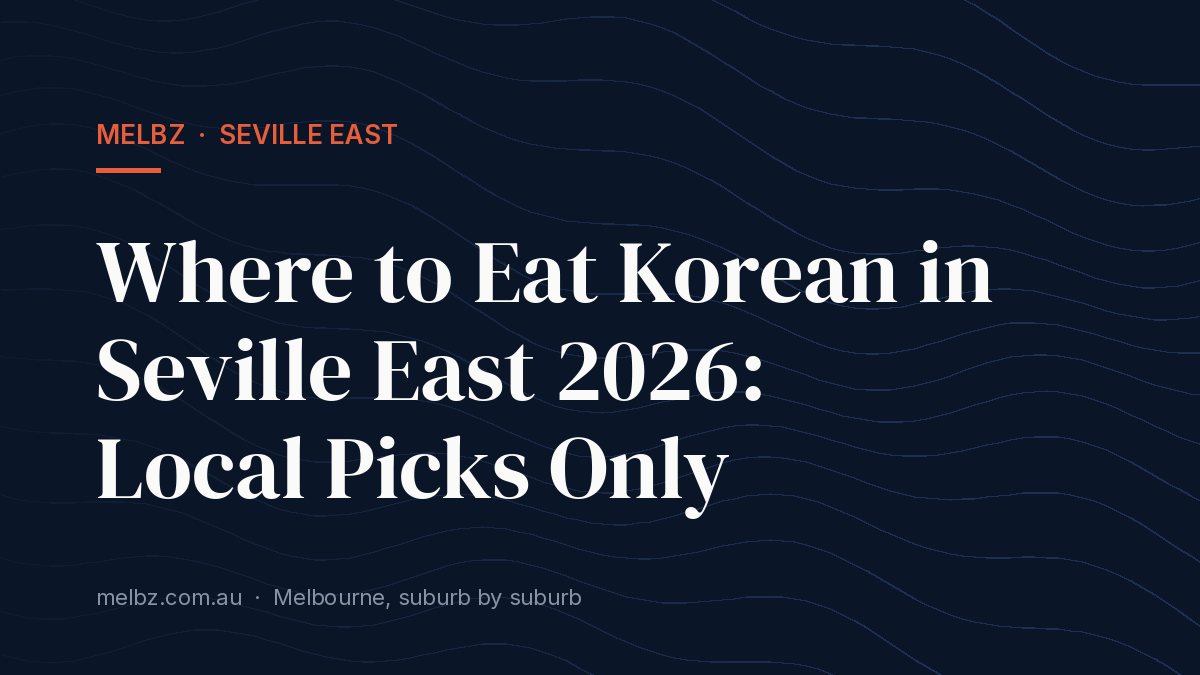 Title card: Where to Eat Korean in Seville East 2026: Local Picks Only