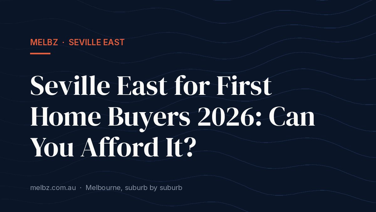 Title card: Seville East for First Home Buyers 2026: Can You Afford It?