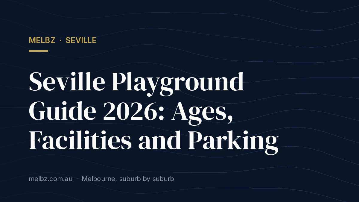 Title card: Seville Playground Guide 2026: Ages, Facilities and Parking
