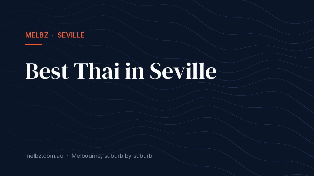 Title card: Best Thai in Seville