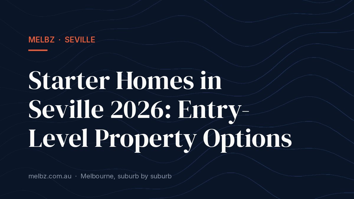 Title card: Starter Homes in Seville 2026: Entry-Level Property Options