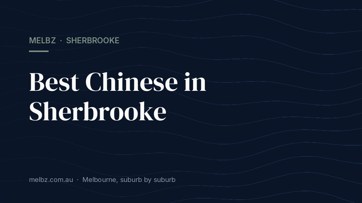 Title card: Best Chinese in Sherbrooke