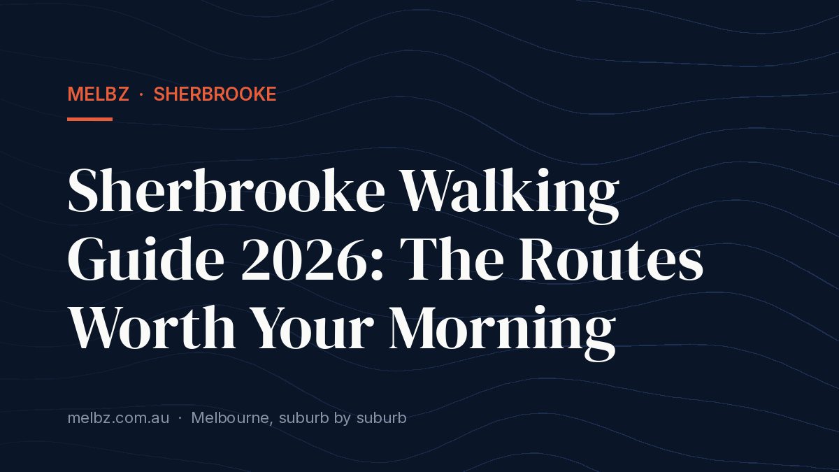 Title card: Sherbrooke Walking Guide 2026: The Routes Worth Your Morning