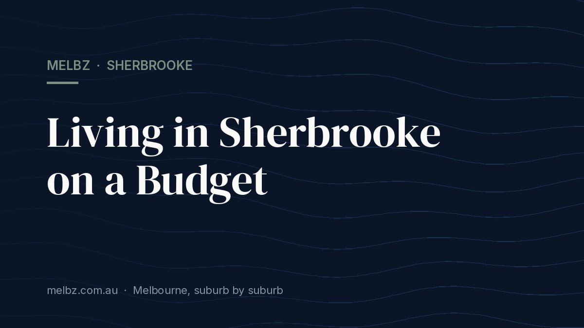 Title card: Living in Sherbrooke on a Budget