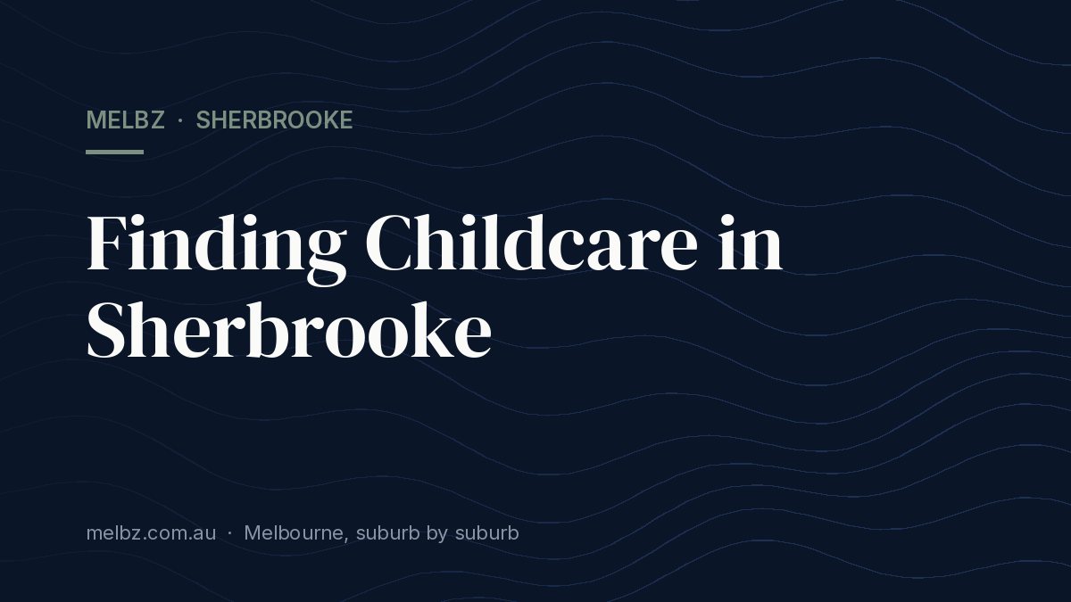 Title card: Finding Childcare in Sherbrooke