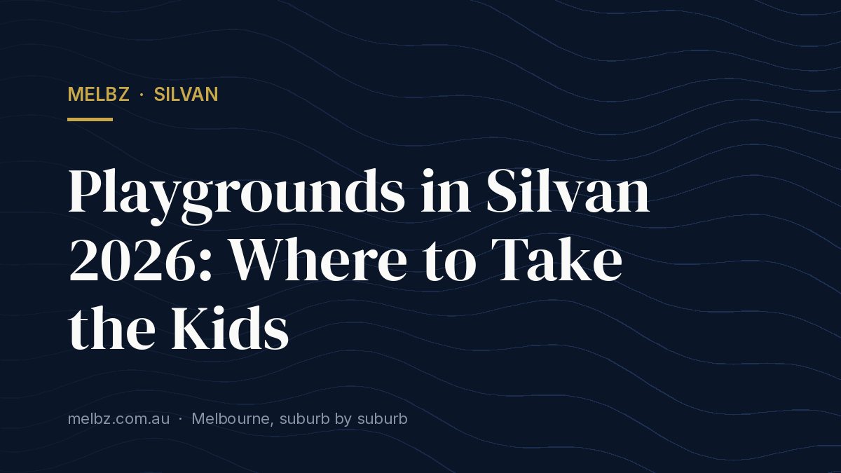 Title card: Playgrounds in Silvan 2026: Where to Take the Kids