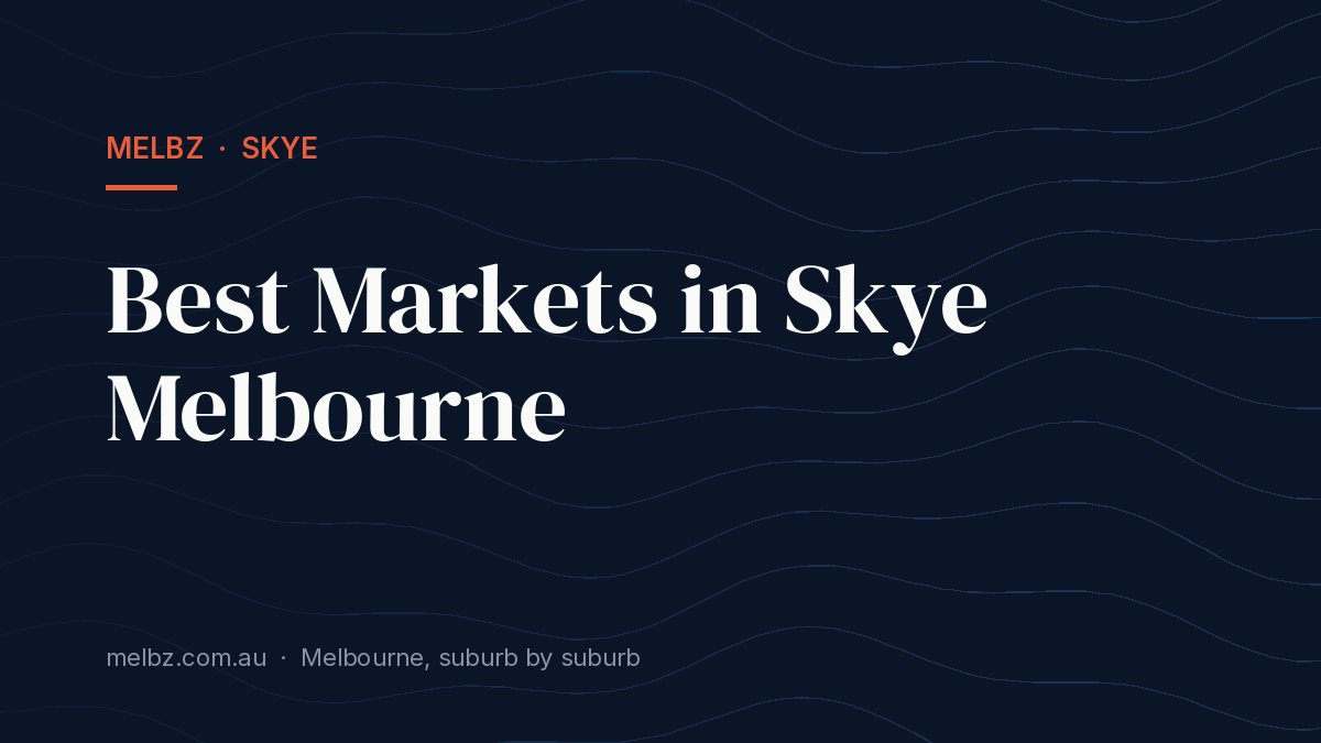 Title card: Best Markets in Skye Melbourne
