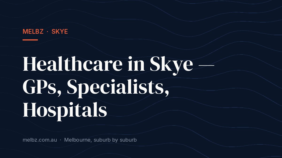 Title card: Healthcare in Skye — GPs, Specialists, Hospitals