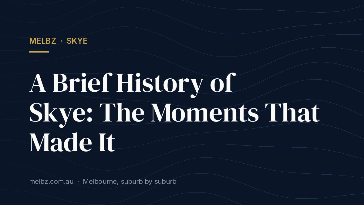 Title card: A Brief History of Skye: The Moments That Made It