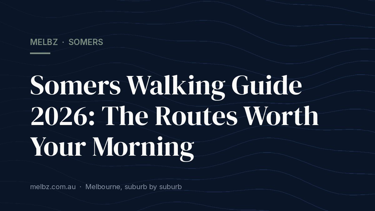 Title card: Somers Walking Guide 2026: The Routes Worth Your Morning
