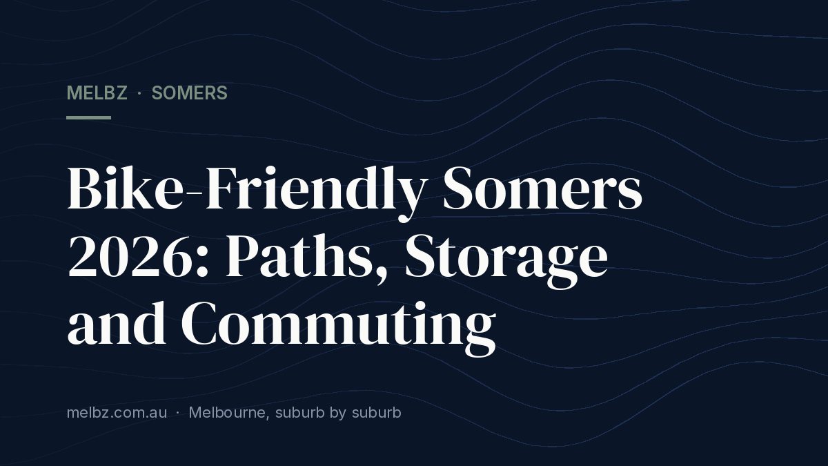 Title card: Bike-Friendly Somers 2026: Paths, Storage and Commuting