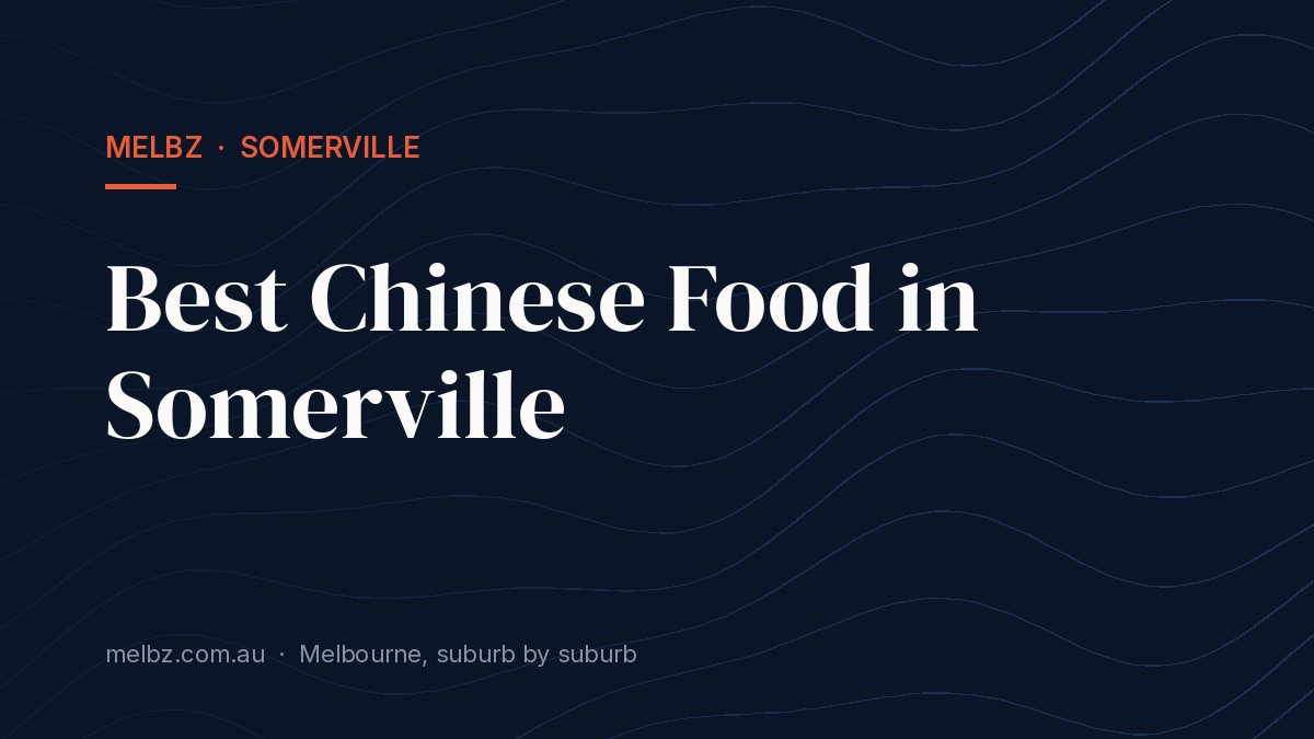 Title card: Best Chinese Food in Somerville
