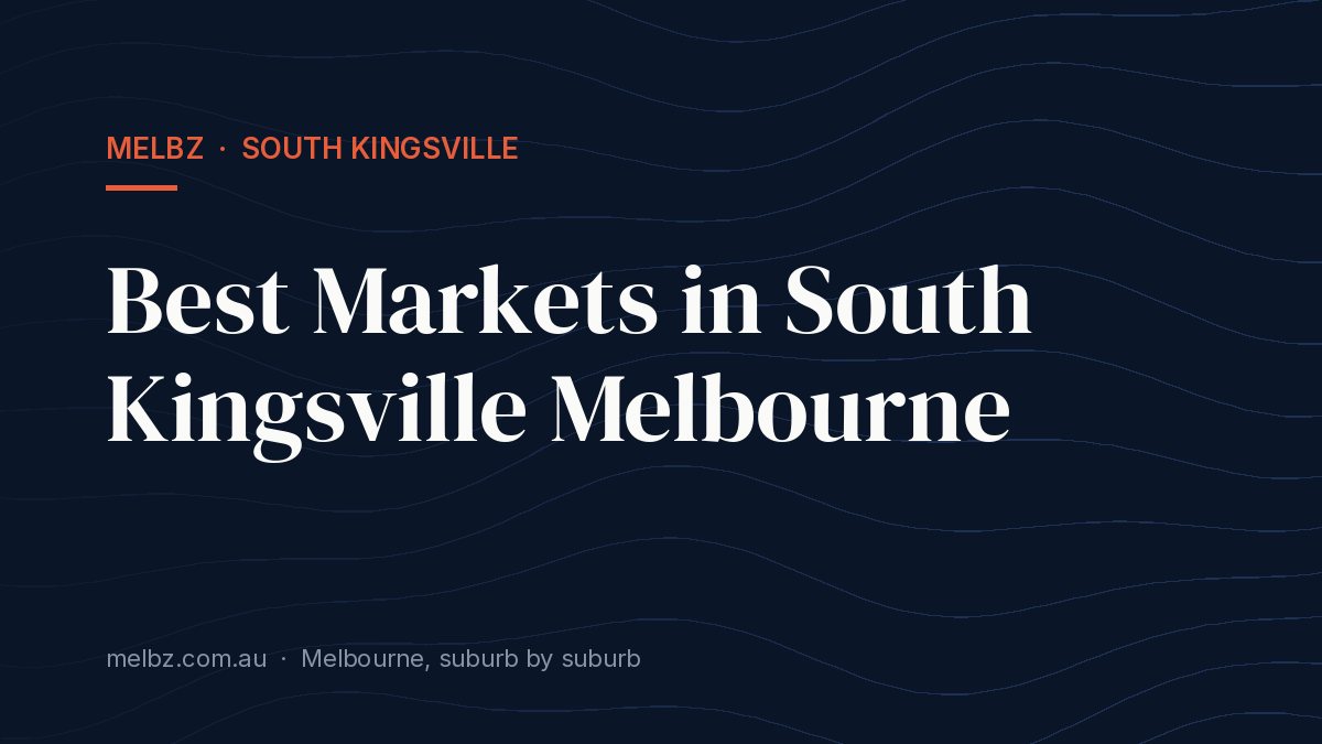 Title card: Best Markets in South Kingsville Melbourne