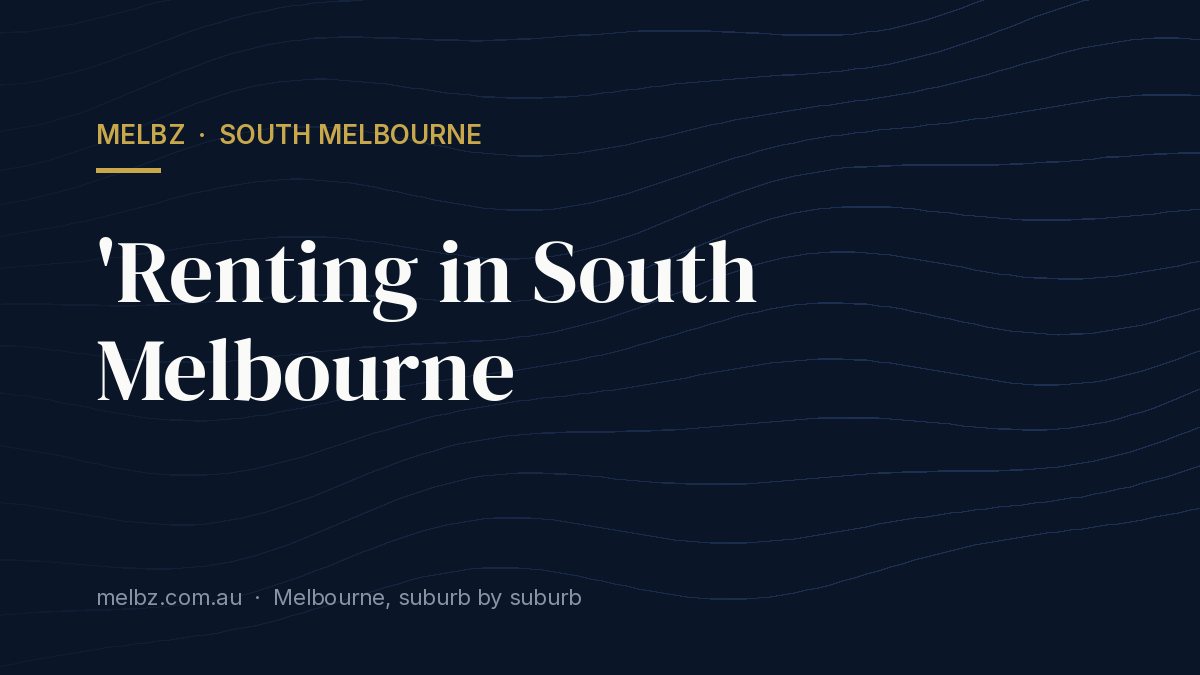 Title card: 'Renting in South Melbourne