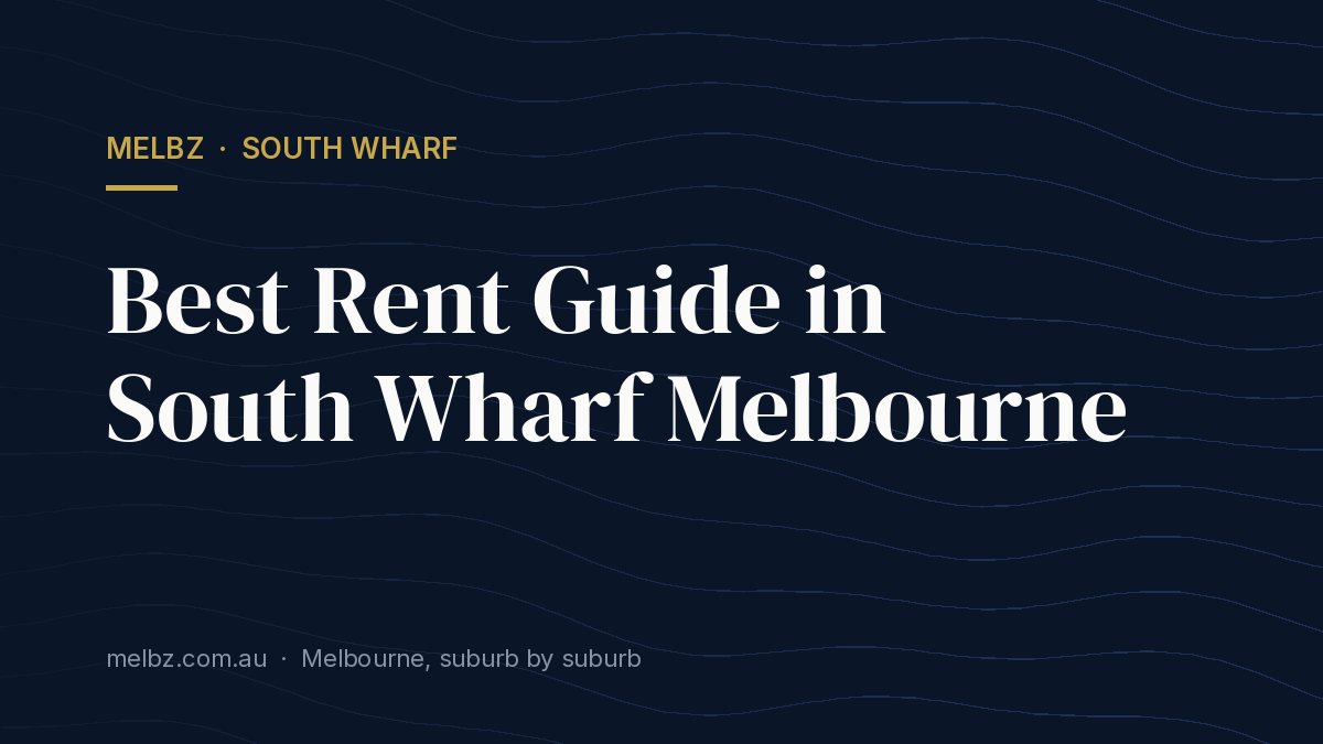 Title card: Best Rent Guide in South Wharf Melbourne