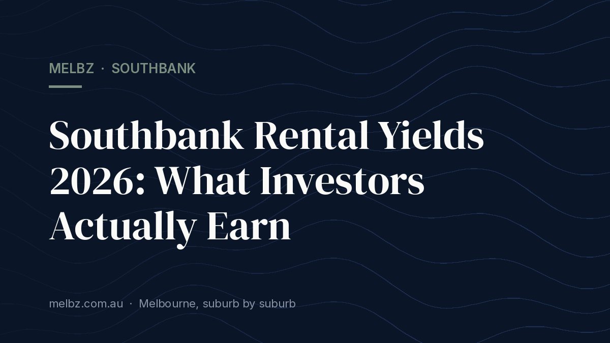 Title card: Southbank Rental Yields 2026: What Investors Actually Earn