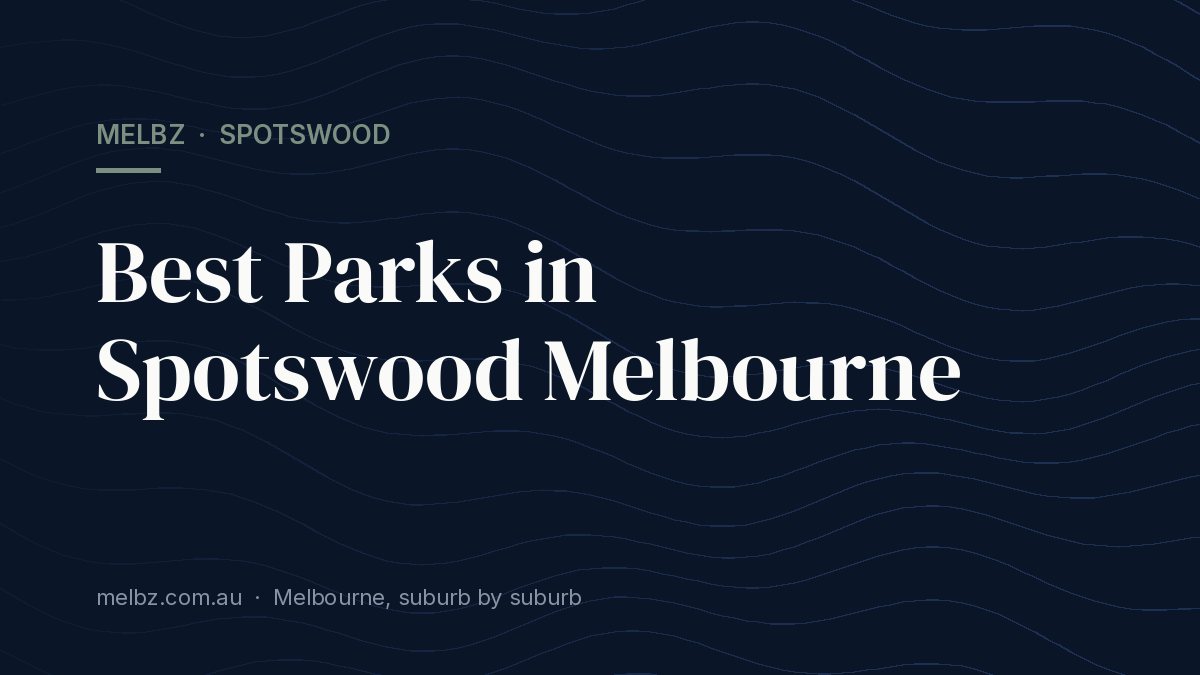 Title card: Best Parks in Spotswood Melbourne