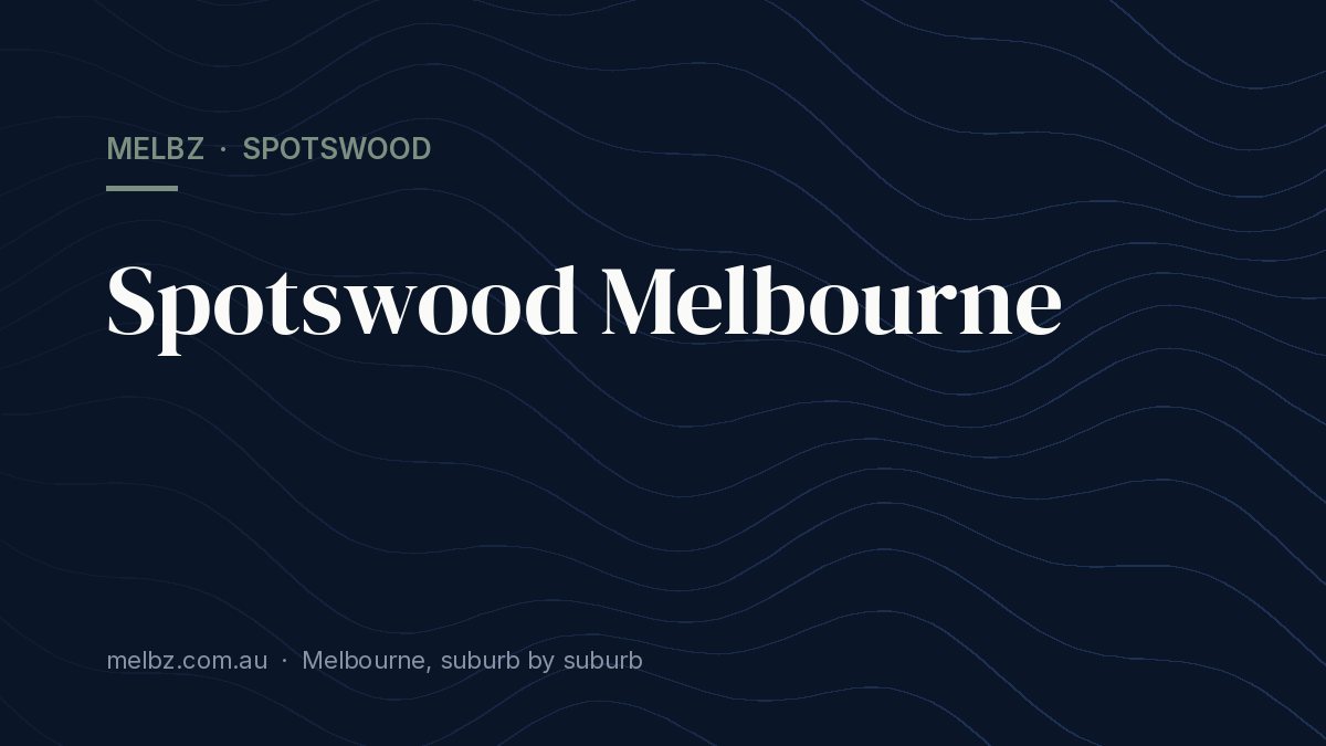 Title card: Spotswood Melbourne