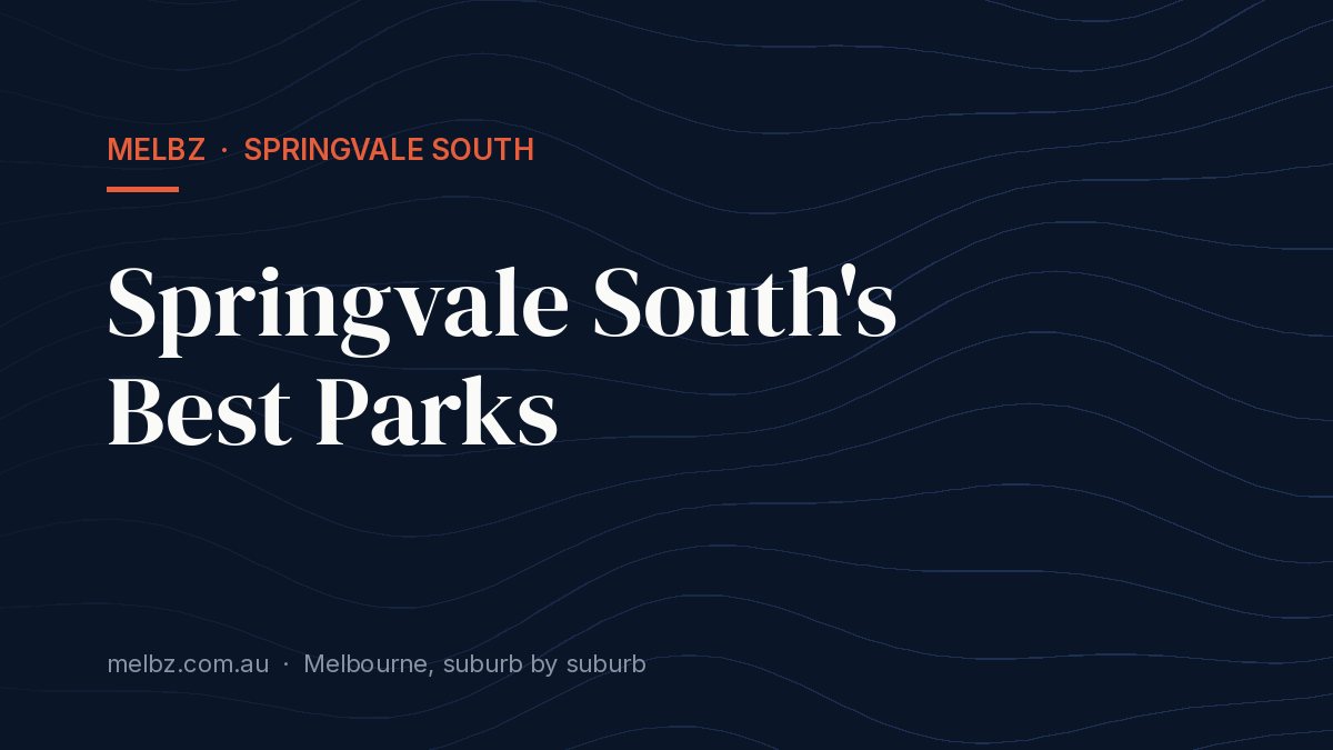 Title card: Springvale South's Best Parks