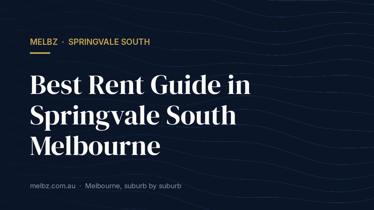 Title card: Best Rent Guide in Springvale South Melbourne