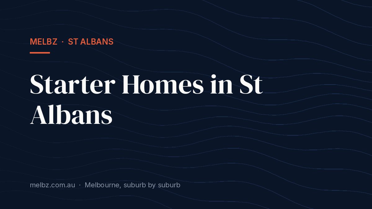 Title card: Starter Homes in St Albans