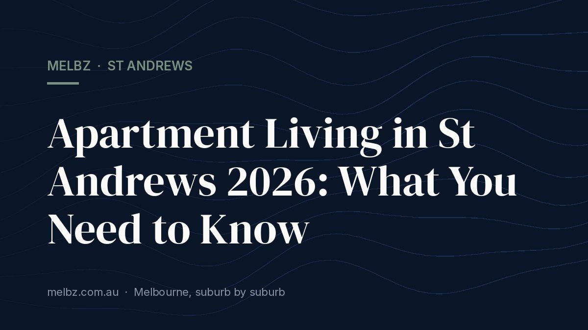 Title card: Apartment Living in St Andrews 2026: What You Need to Know