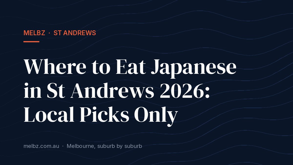 Title card: Where to Eat Japanese in St Andrews 2026: Local Picks Only